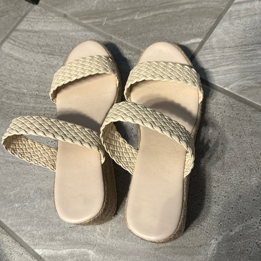 SHEIN wedge summer sandals size 8